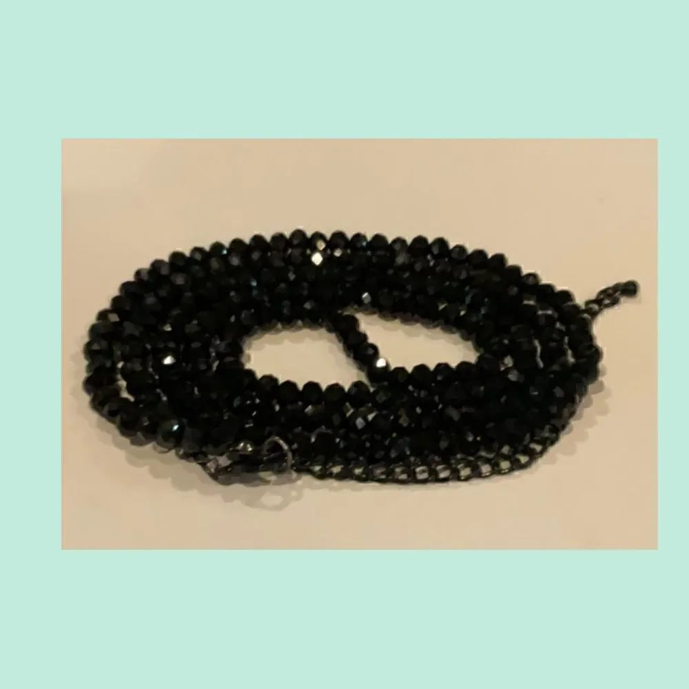 Gorgeous Vintage Black Onyx Necklace